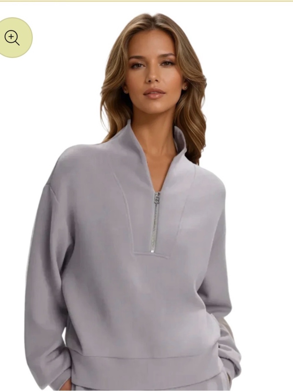NWT Varley Davidson Half-Zip in Raindrops